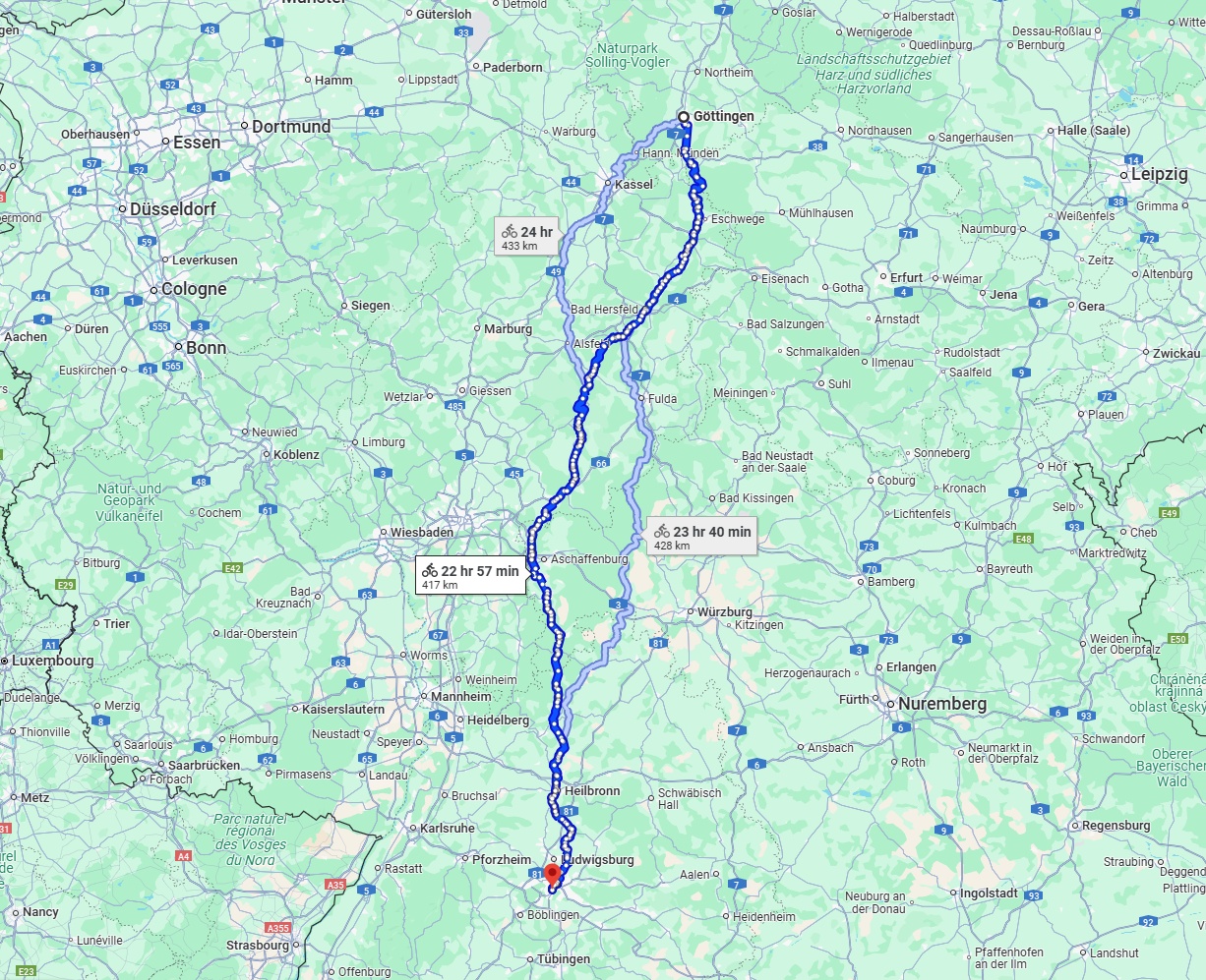 Anreise von Göttingen Zu Stuttgart Über 