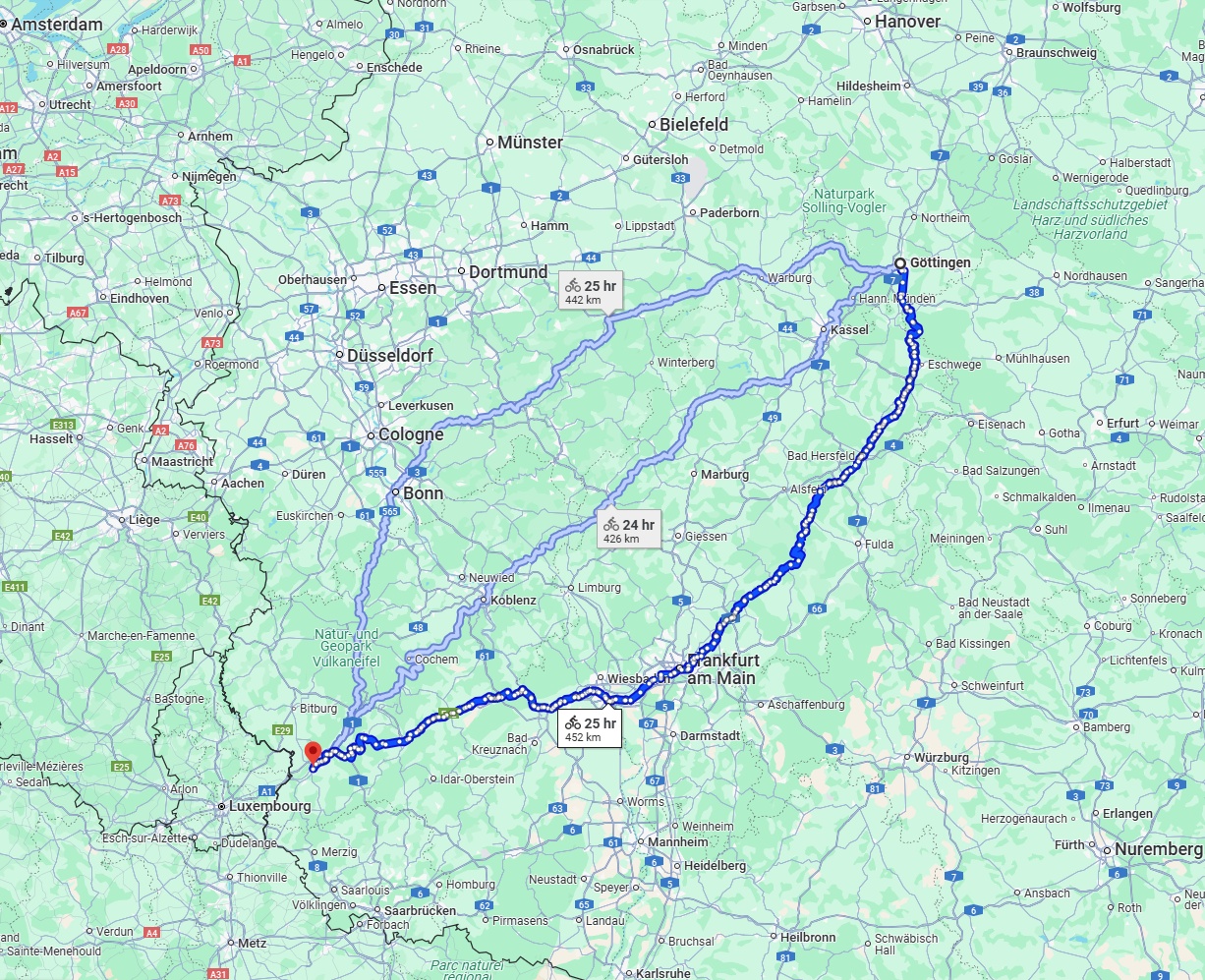 Anreise von Göttingen Zu Trier Über 