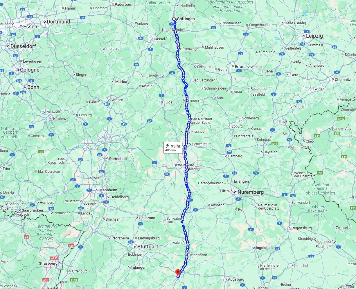 Anreise von Göttingen Zu Ulm Über 