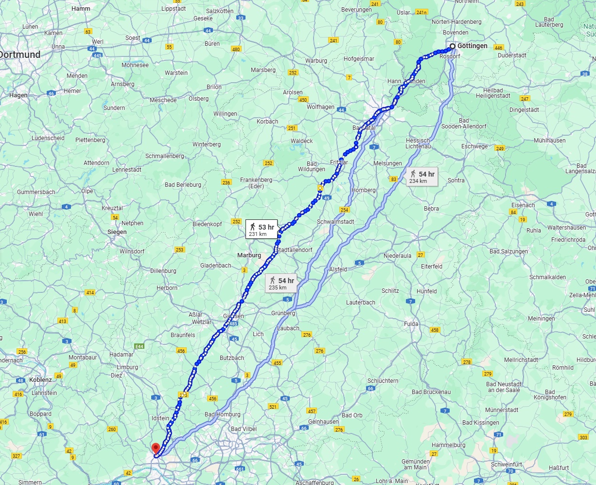 Anreise von Göttingen Zu Wiesbaden Über 