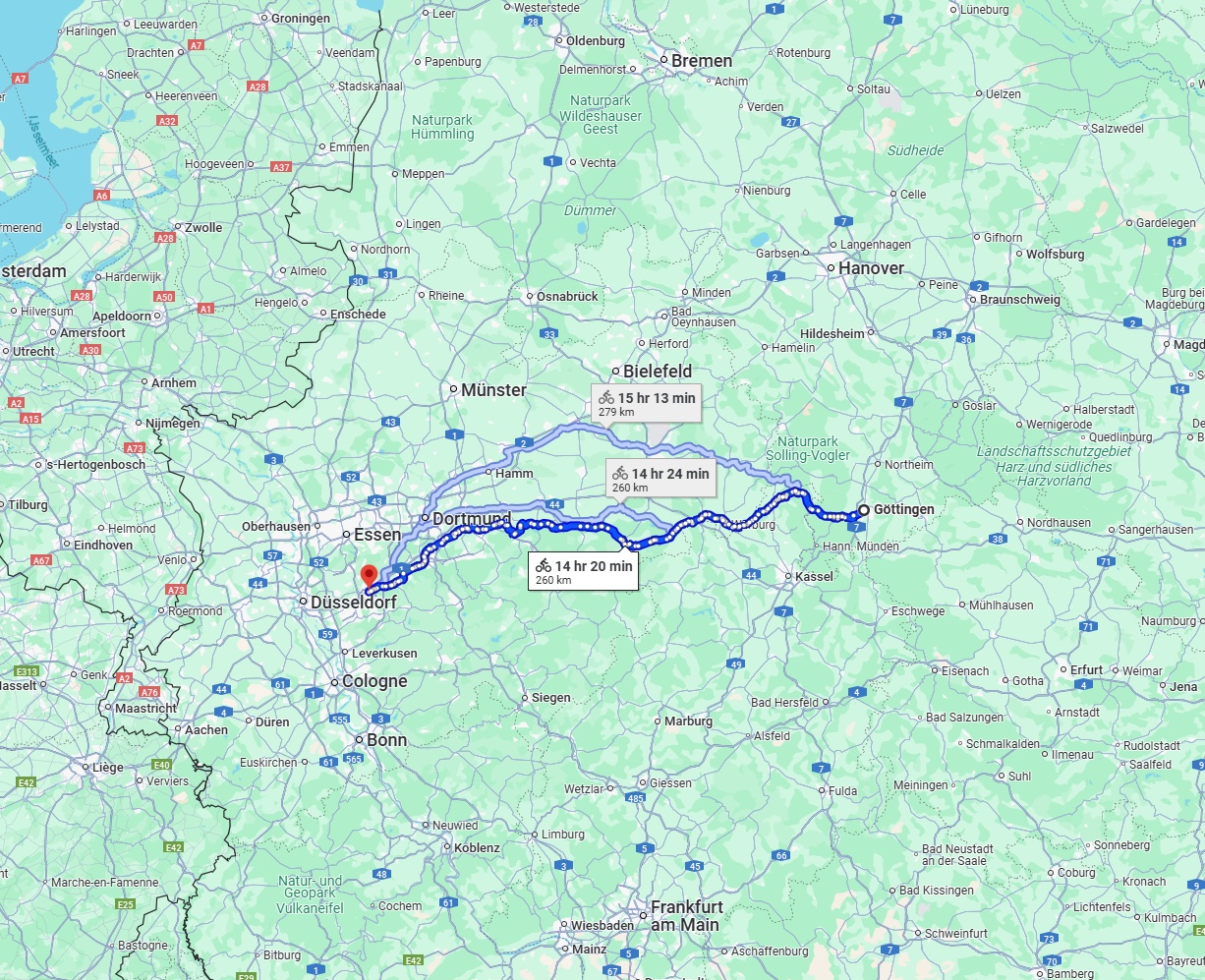 Anreise von Göttingen Zu Wuppertal Über 