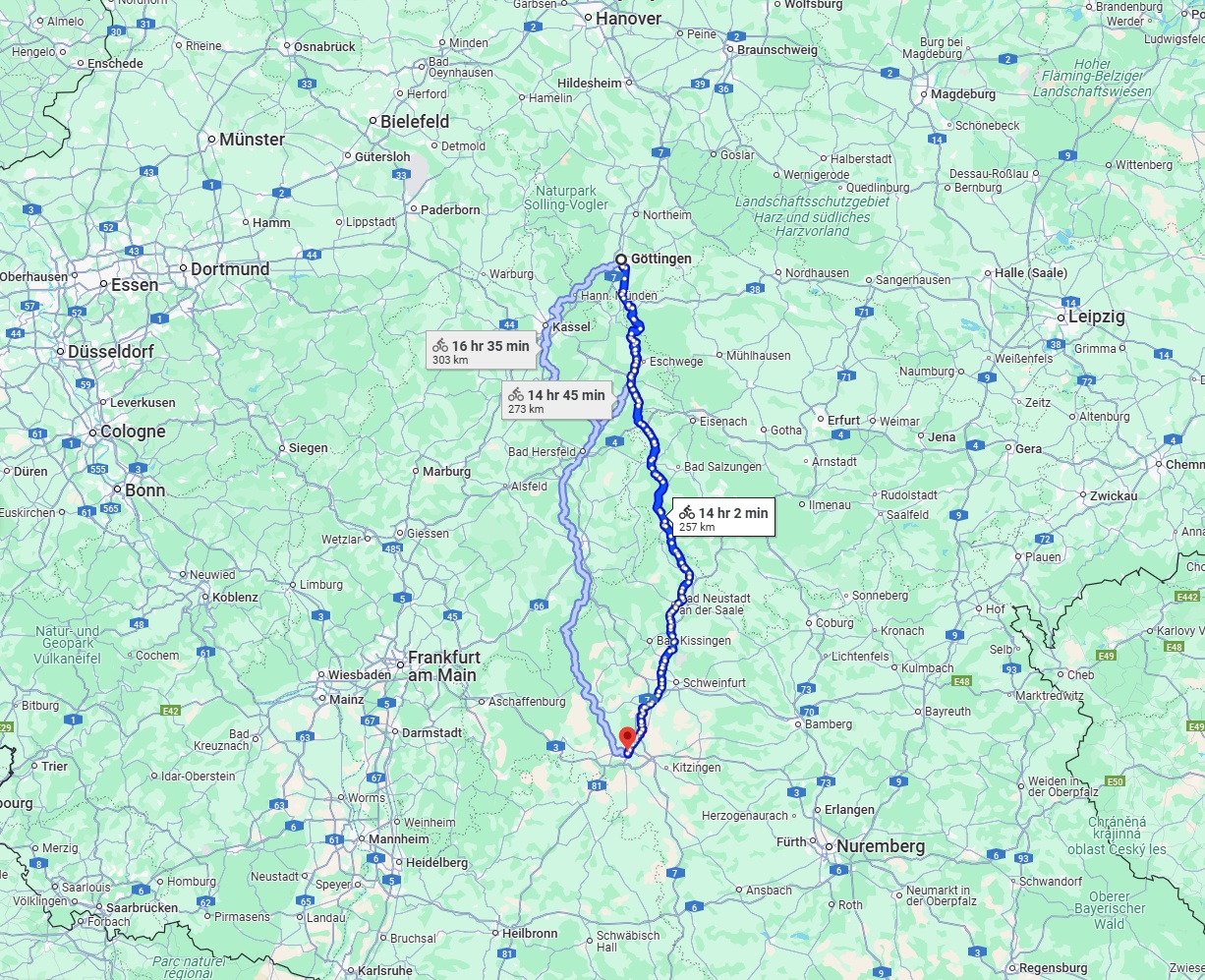 Anreise von Göttingen Zu Würzburg Über 