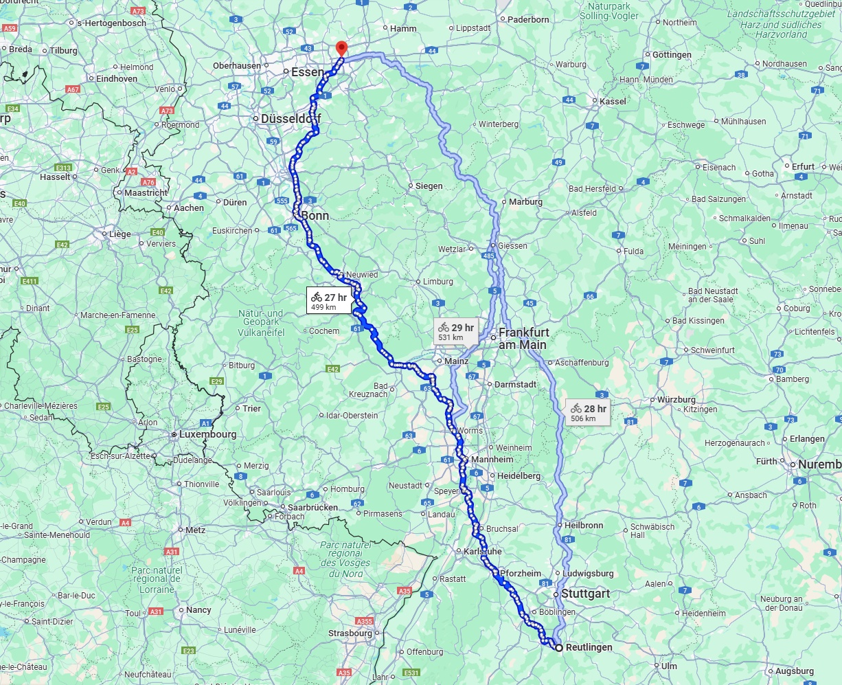 Anreise von Reutlingen Zu Dortmund Über 
