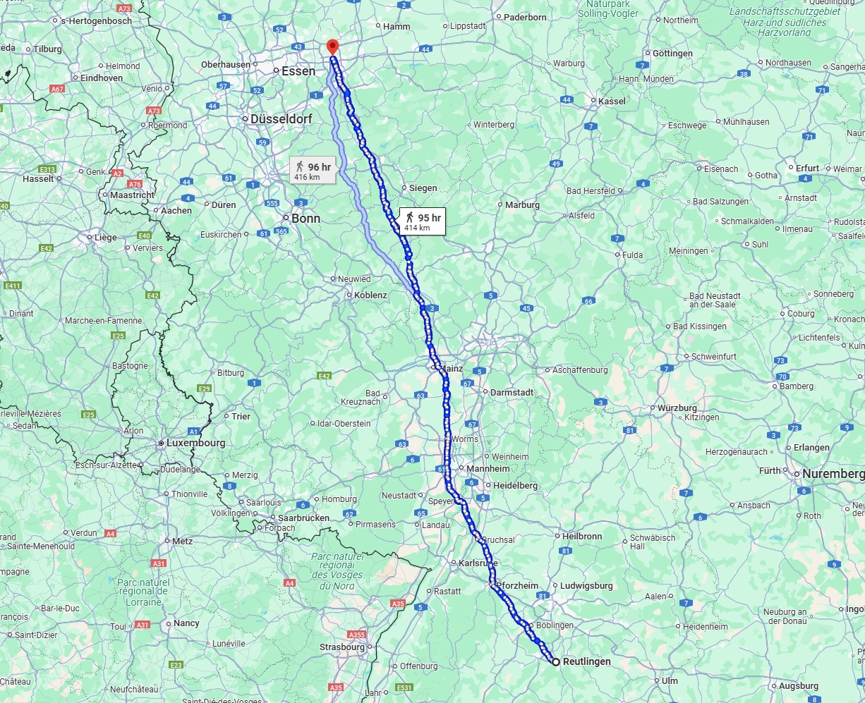 Anreise von Reutlingen Zu Dortmund Über 