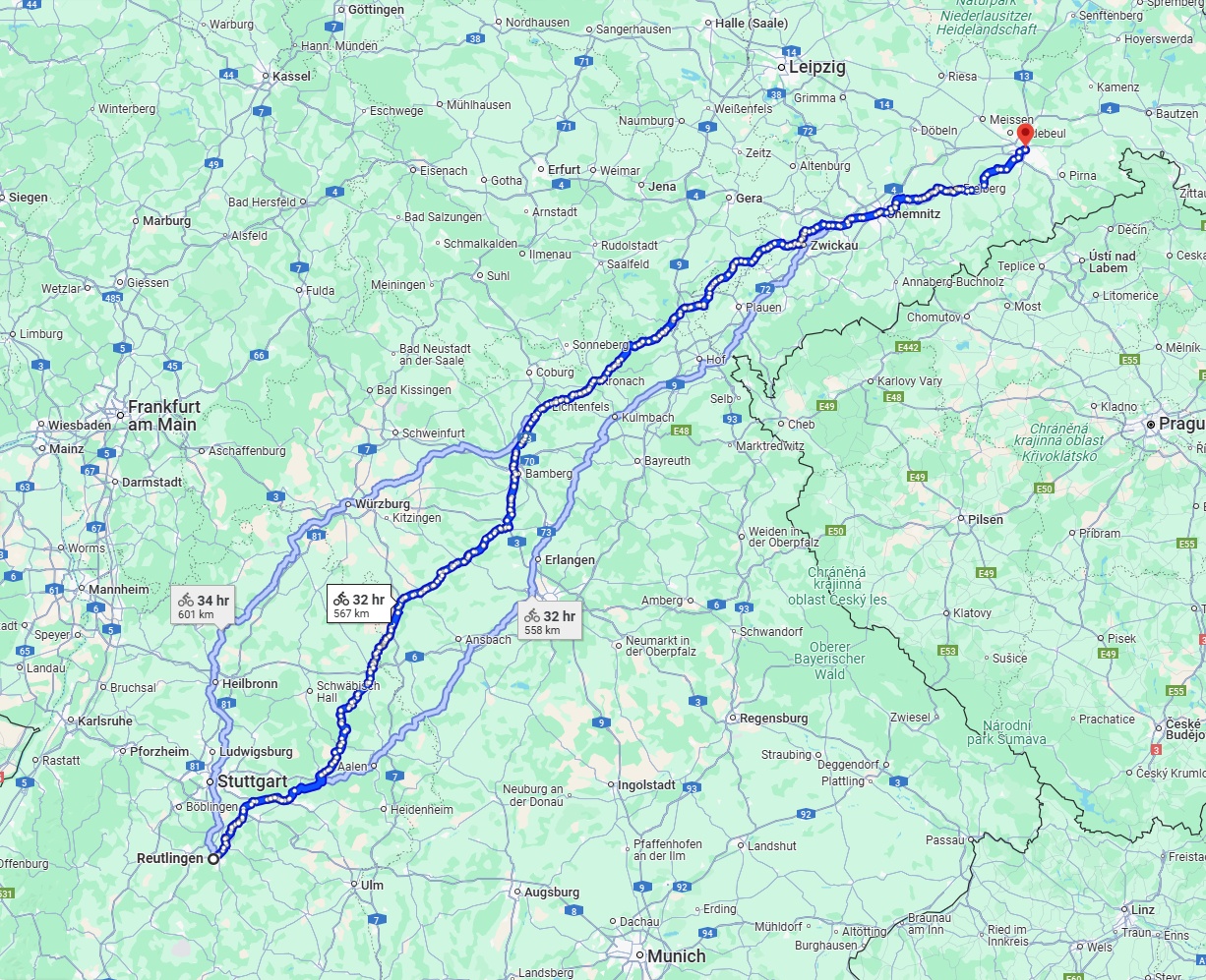 Anreise von Reutlingen Zu Dresden Über 
