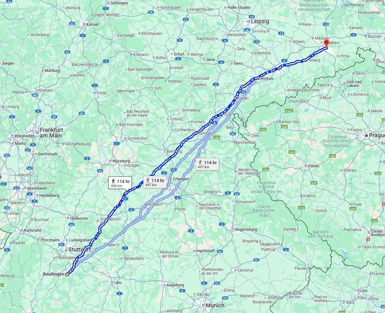 Anreise von Reutlingen Zu Dresden Über 