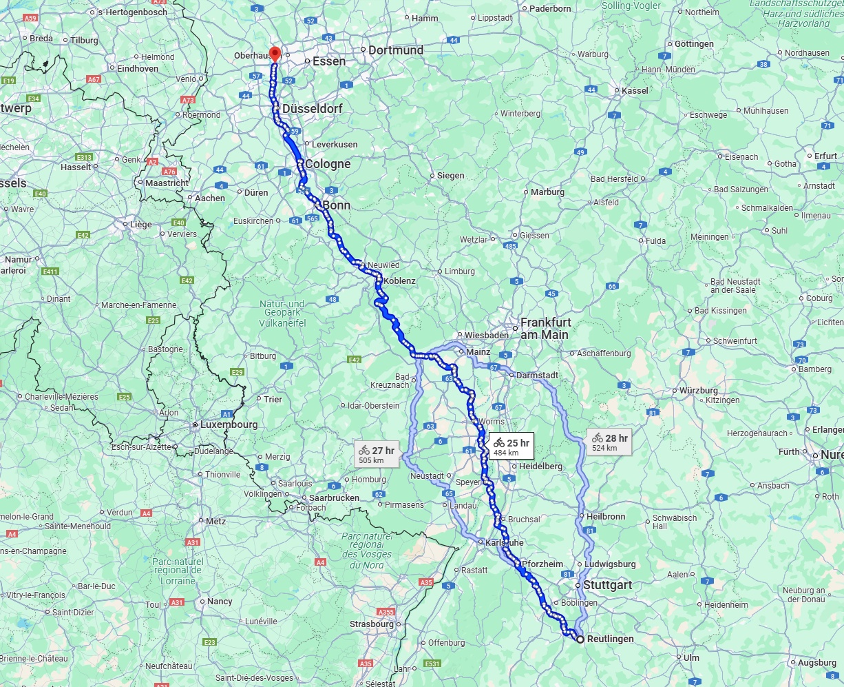 Anreise von Reutlingen Zu Duisburg Über 