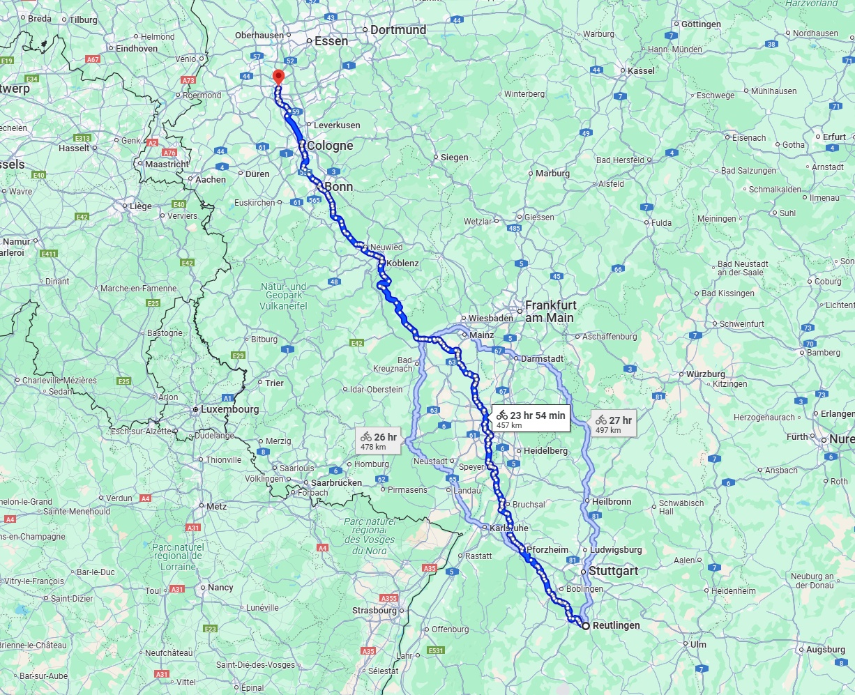 Anreise von Reutlingen Zu Düsseldorf Über 