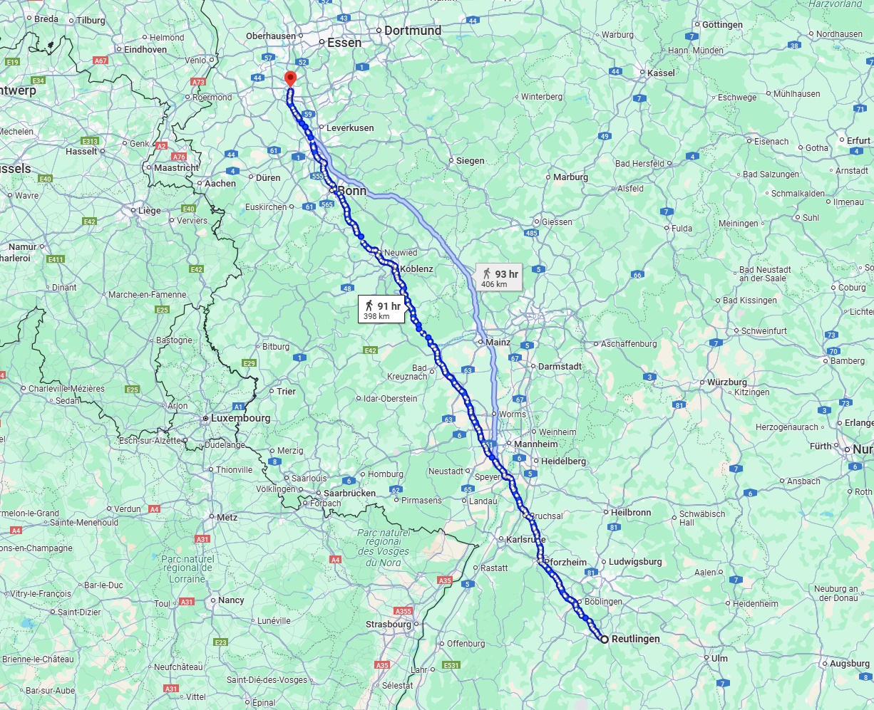 Anreise von Reutlingen Zu Düsseldorf Über 