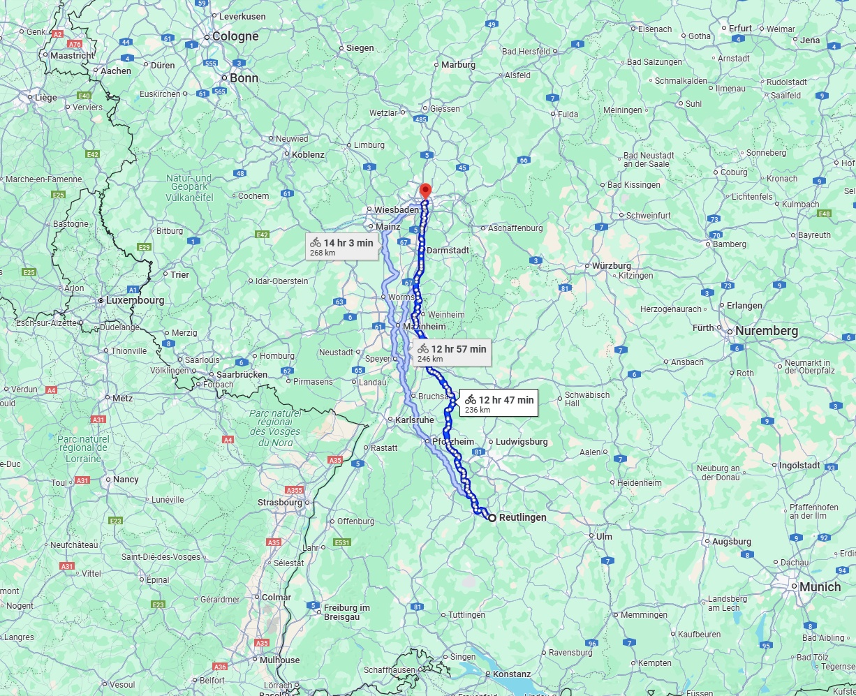 Anreise von Reutlingen Zu Frankfurt am Main Über 