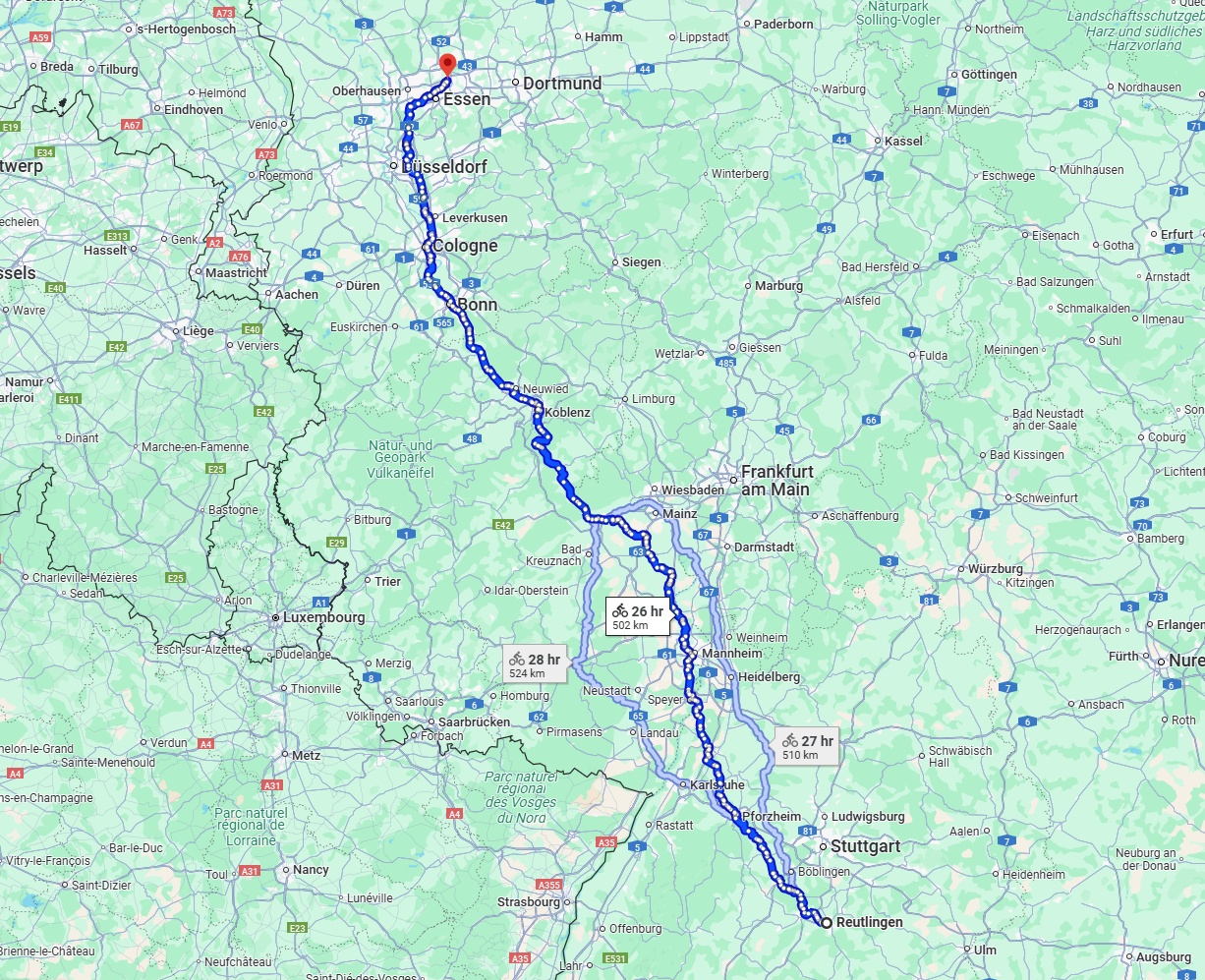 Anreise von Reutlingen Zu Gelsenkirchen Über 