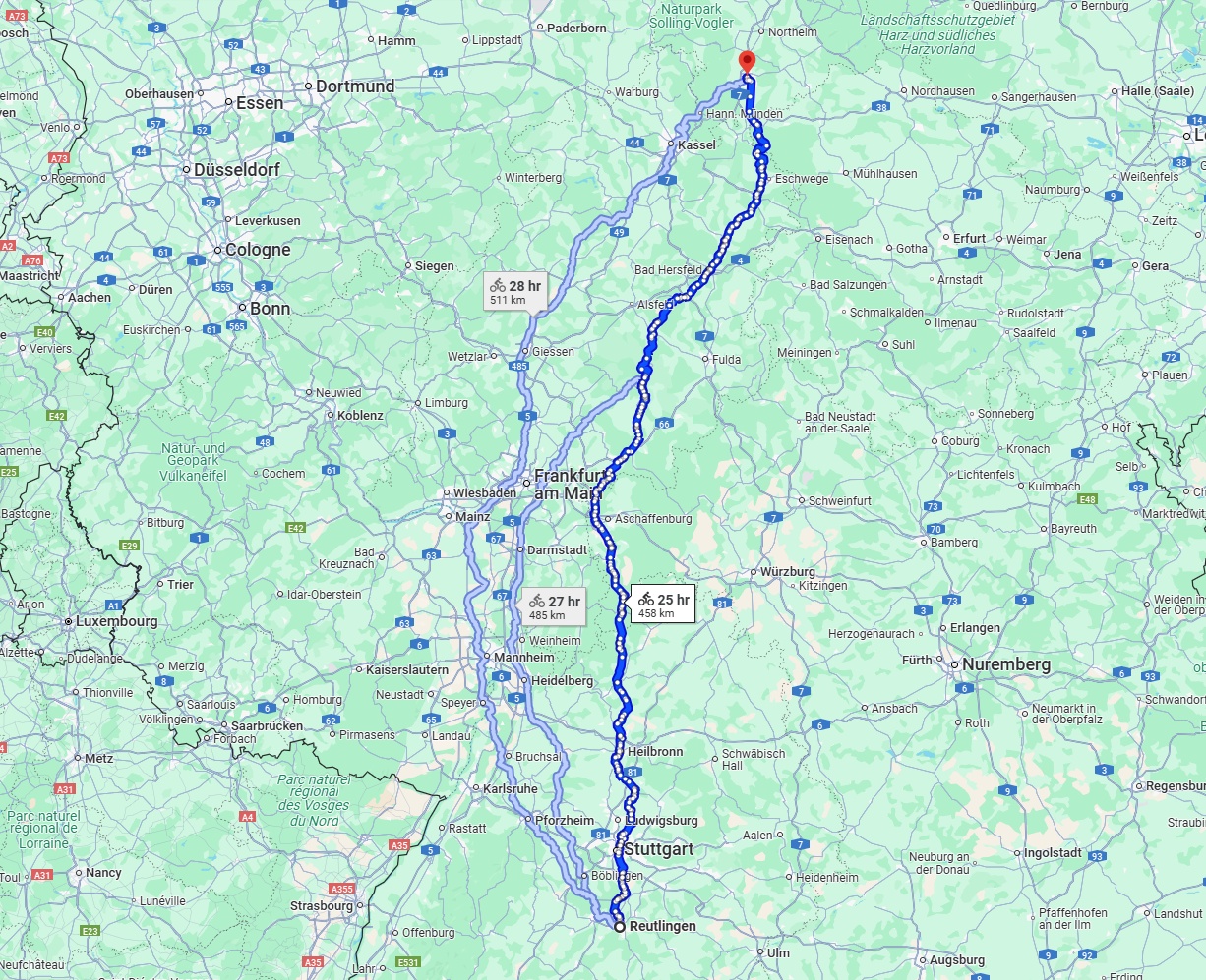 Anreise von Reutlingen Zu Göttingen Über 