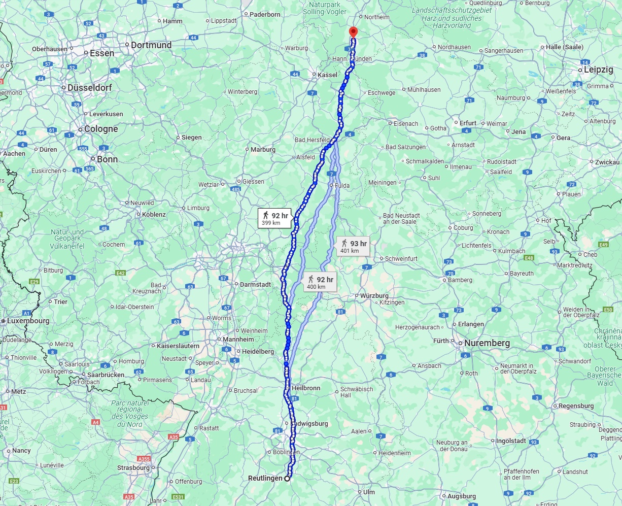 Anreise von Reutlingen Zu Göttingen Über 