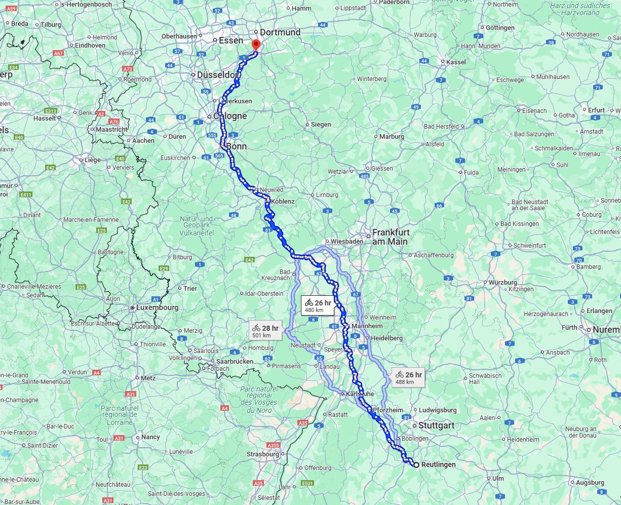 Anreise von Reutlingen Zu Hagen Über 