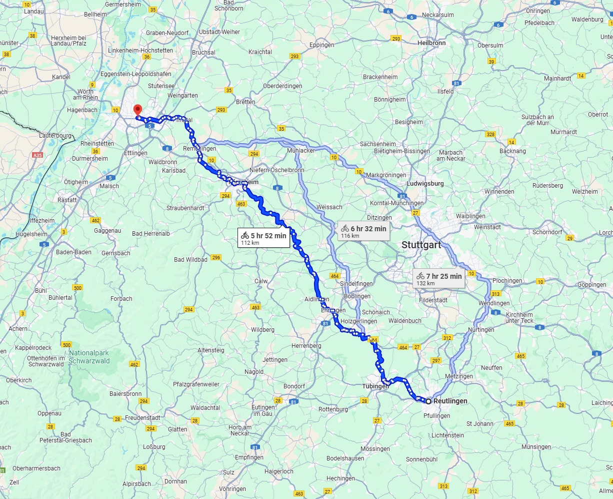 Anreise von Reutlingen Zu Karlsruhe Über 
