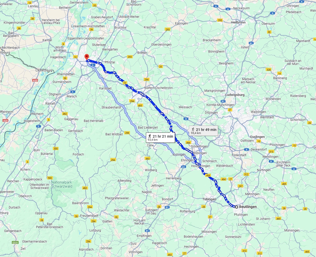 Anreise von Reutlingen Zu Karlsruhe Über 