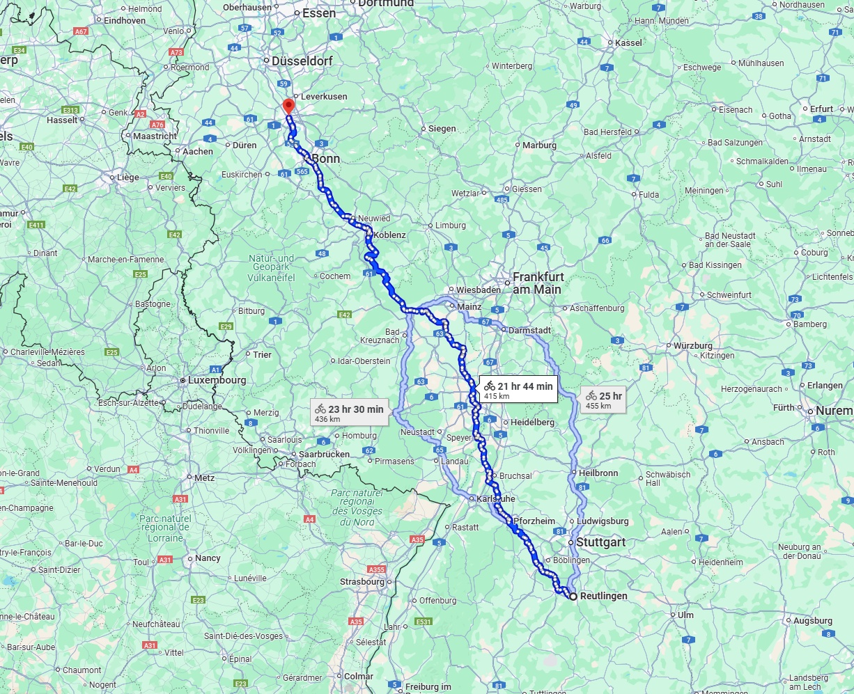 Anreise von Reutlingen Zu Köln Über 