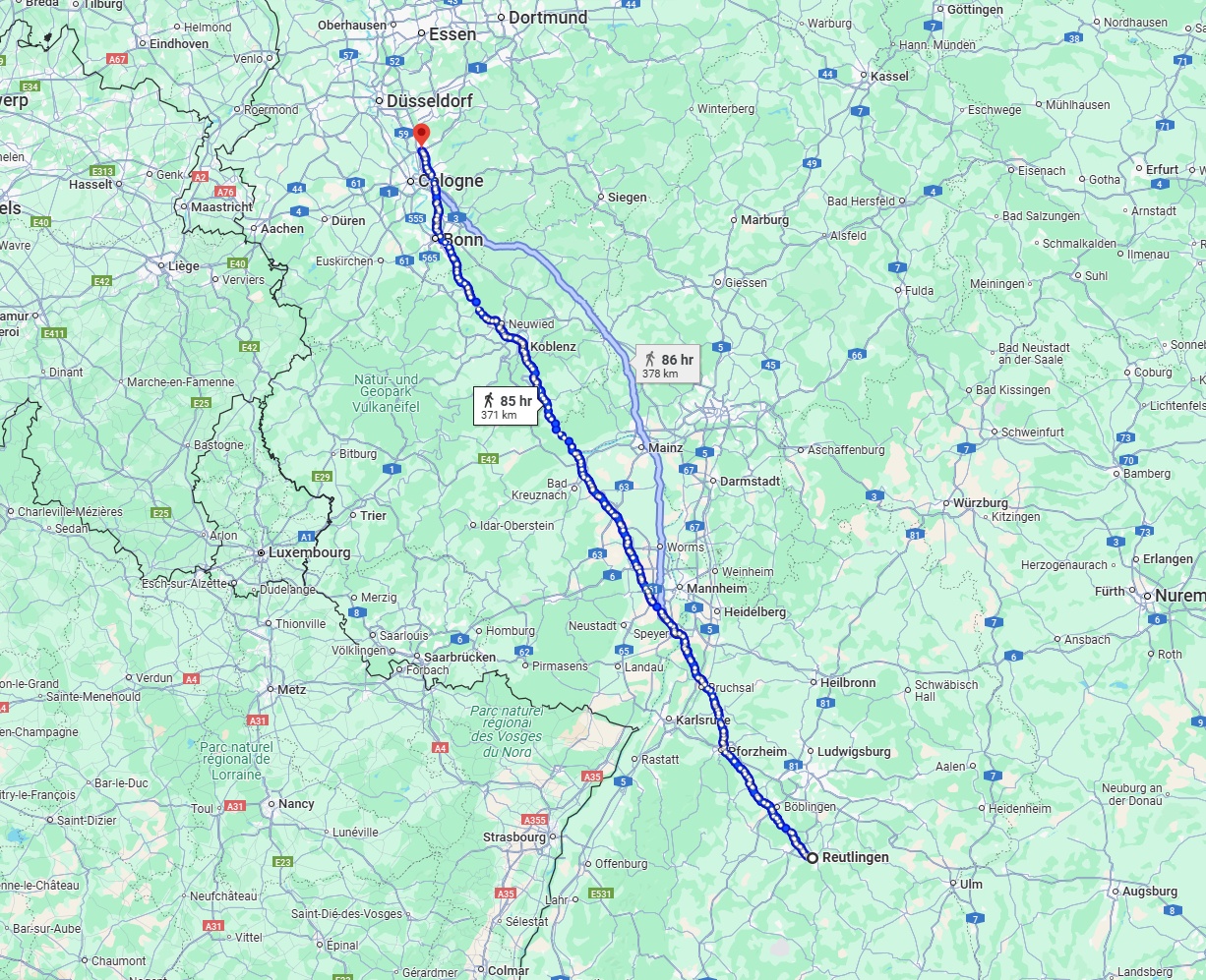 Anreise von Reutlingen Zu Leverkusen Über 