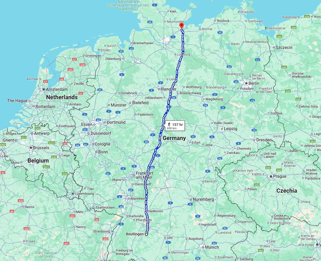 Anreise von Reutlingen Zu Lübeck Über 