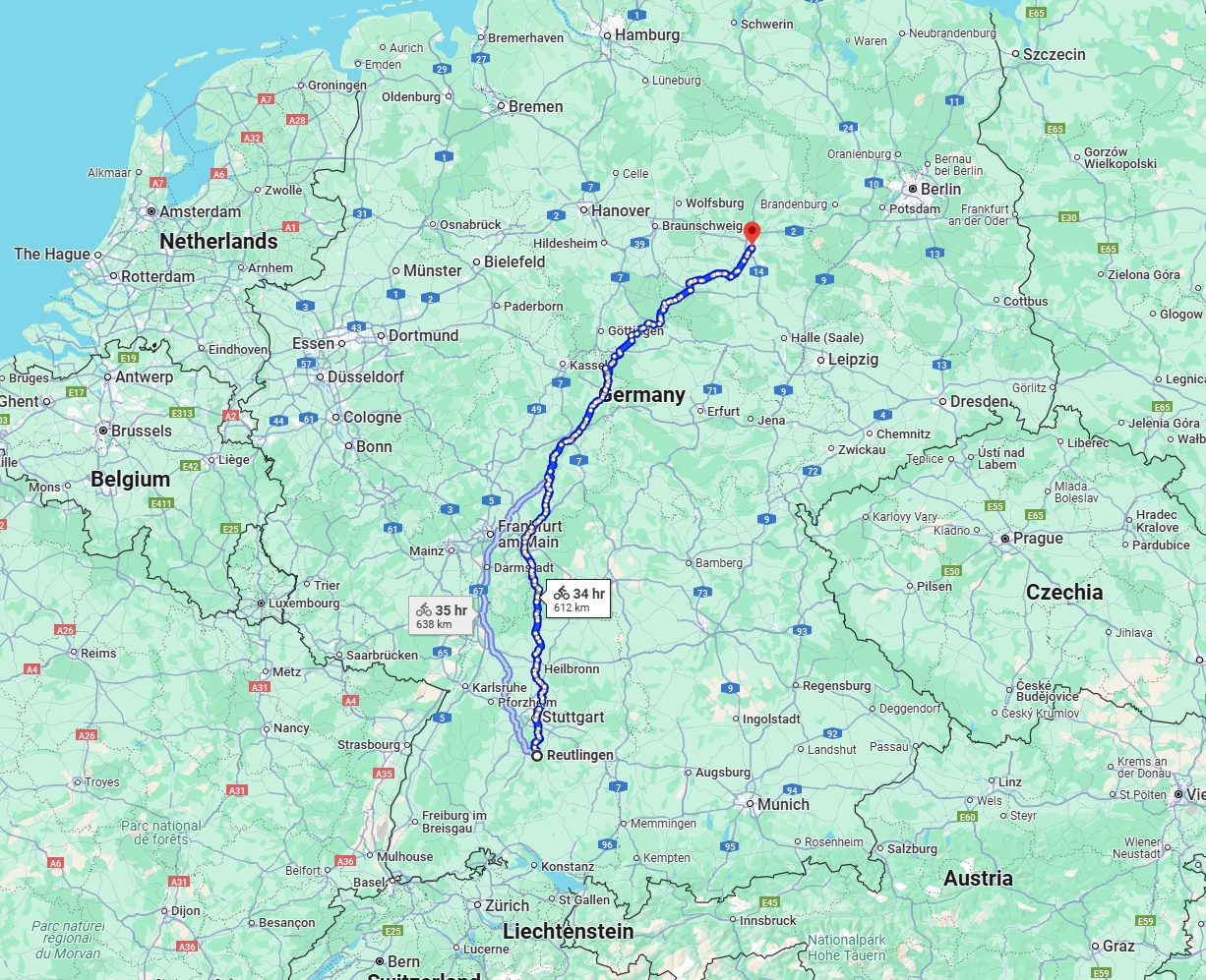 Anreise von Reutlingen Zu Magdeburg Über 