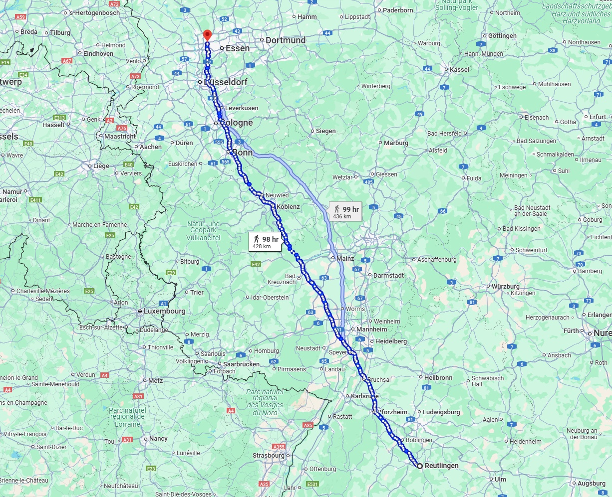 Anreise von Reutlingen Zu Oberhausen Über 