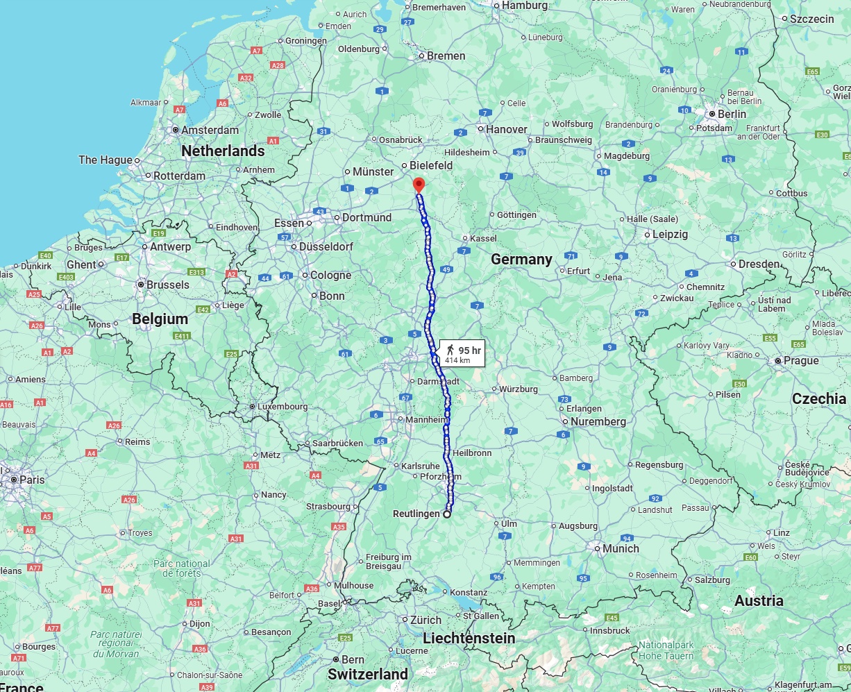Anreise von Reutlingen Zu Paderborn Über 