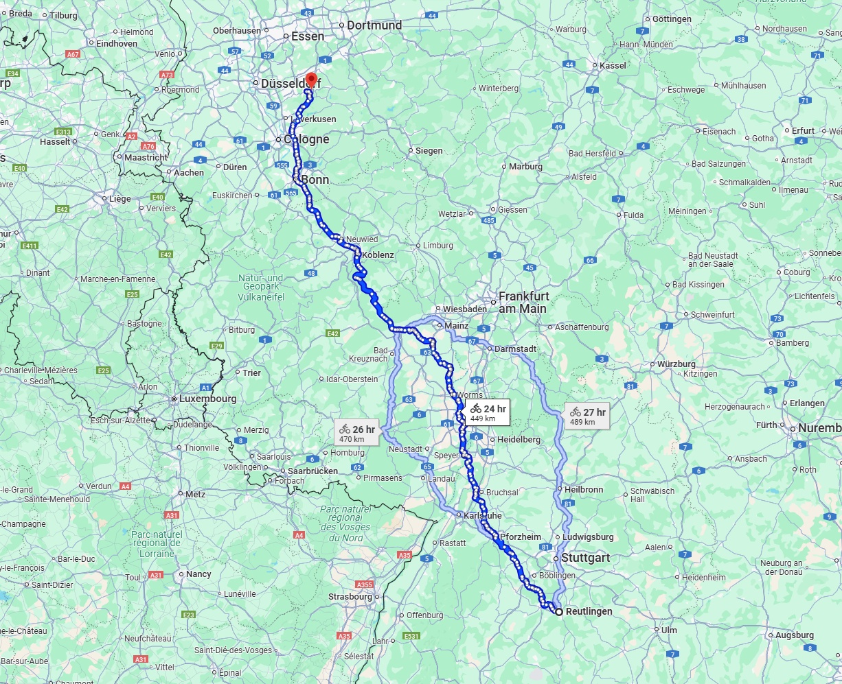 Anreise von Reutlingen Zu Remscheid Über 
