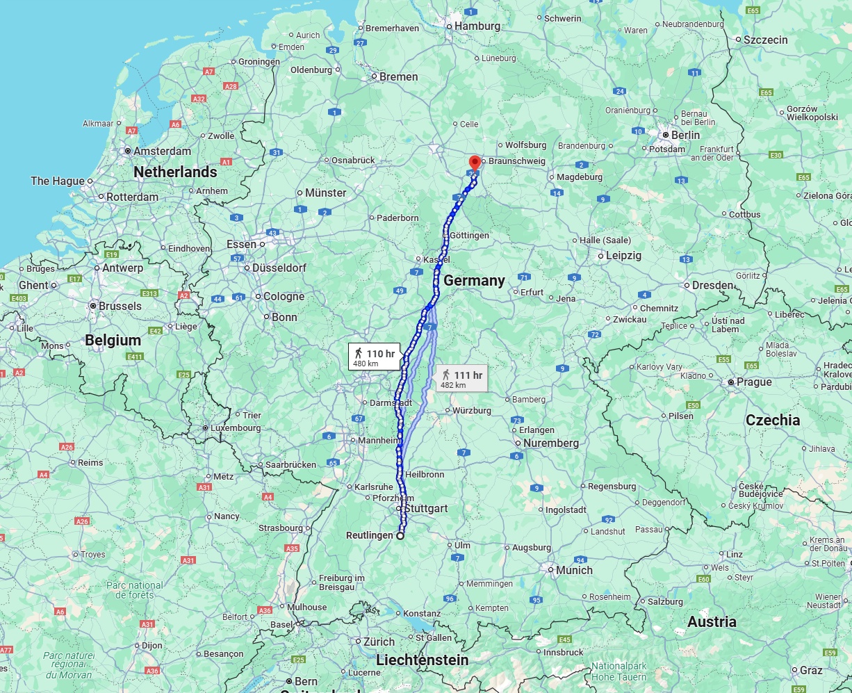 Anreise von Reutlingen Zu Salzgitter Über 