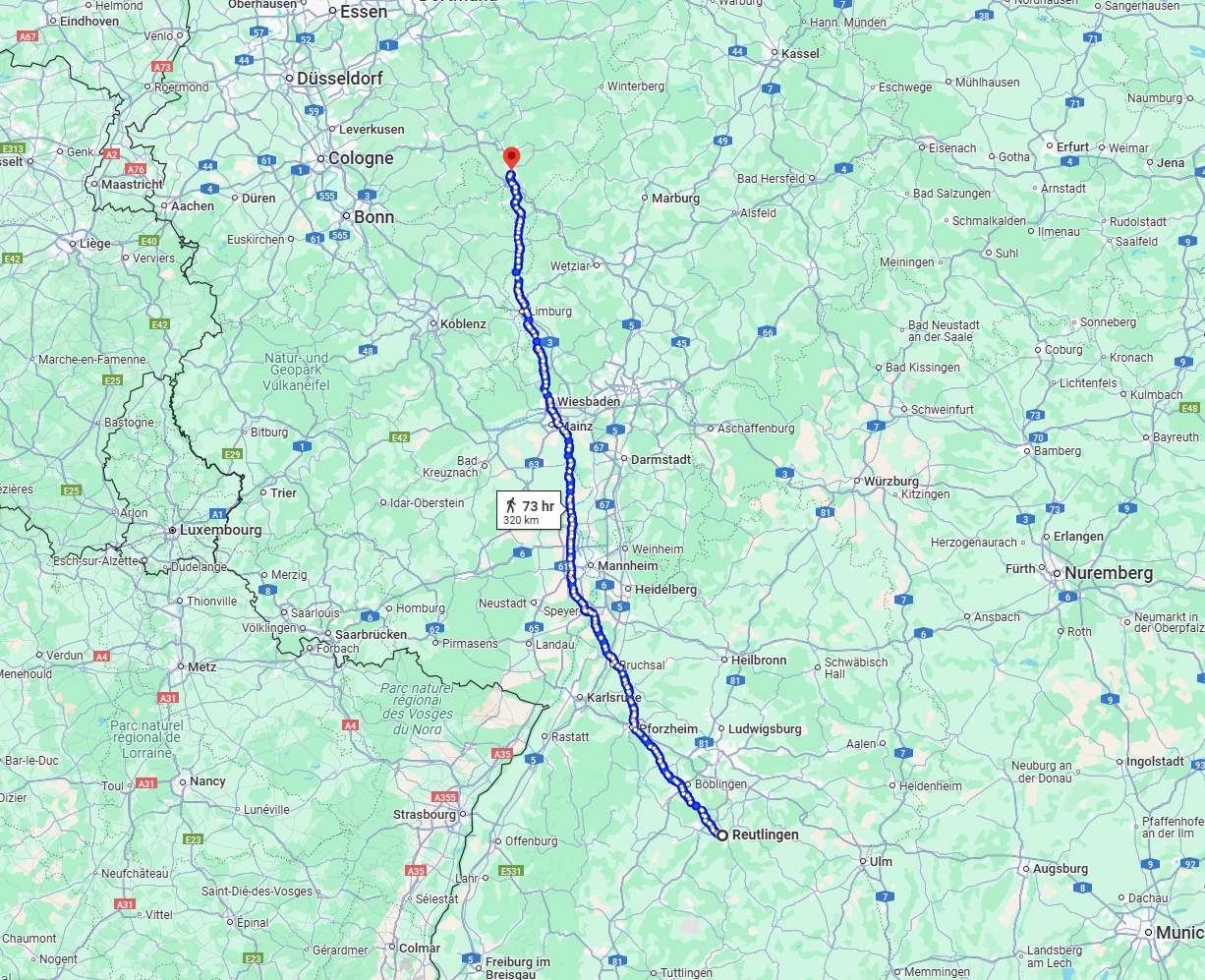 Anreise von Reutlingen Zu Siegen Über 