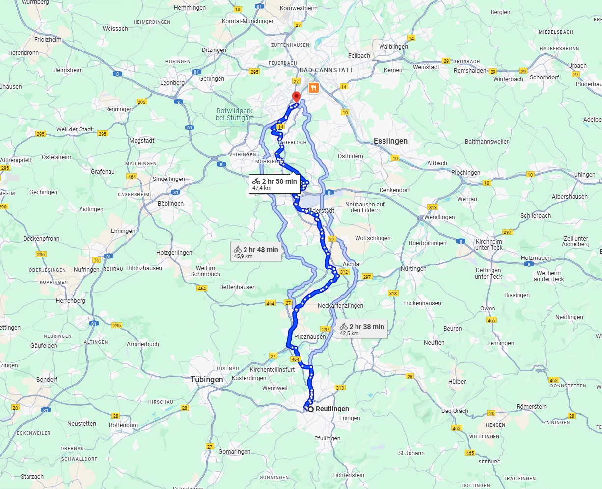 Anreise von Reutlingen Zu Stuttgart Über 