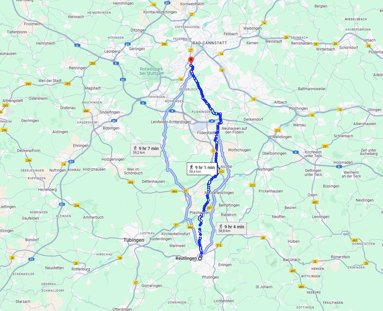 Anreise von Reutlingen Zu Stuttgart Über 