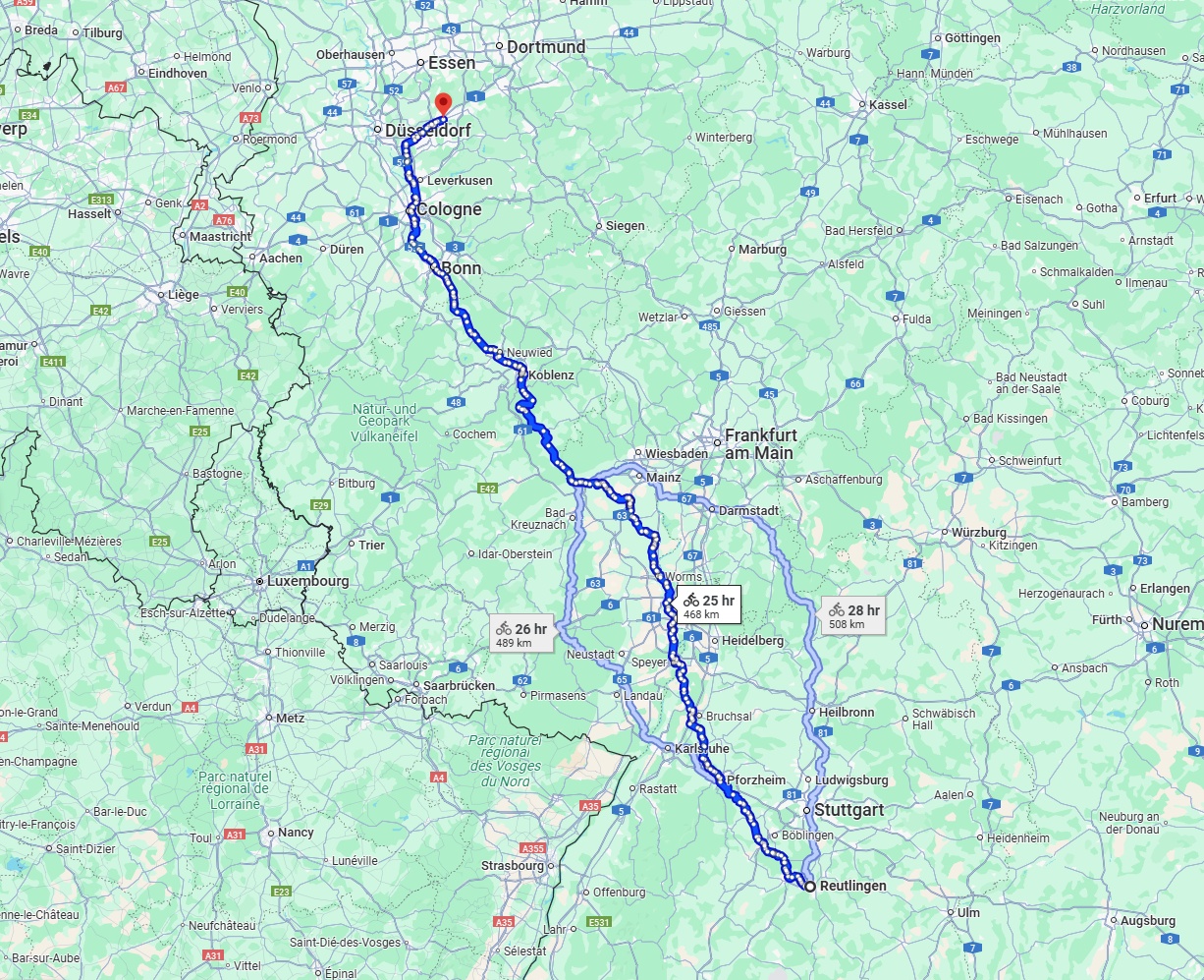 Anreise von Reutlingen Zu Wuppertal Über 