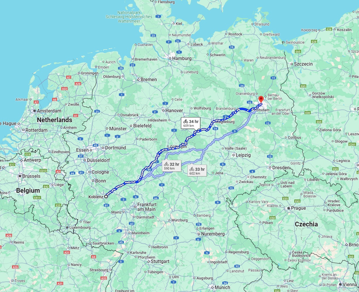 Anreise von Koblenz Zu Berlin Über 