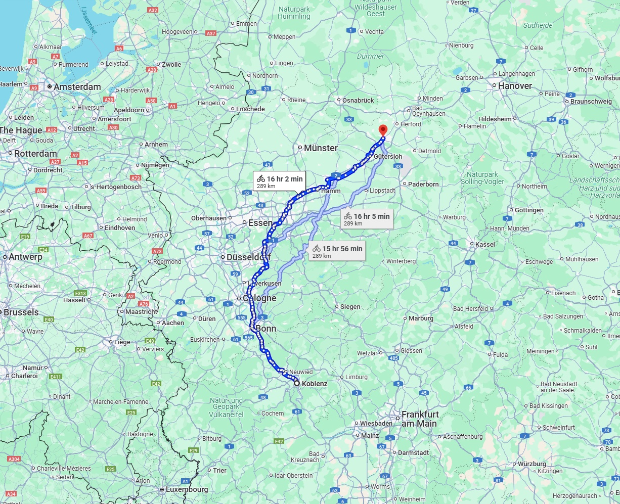 Anreise von Koblenz Zu Bielefeld Über 