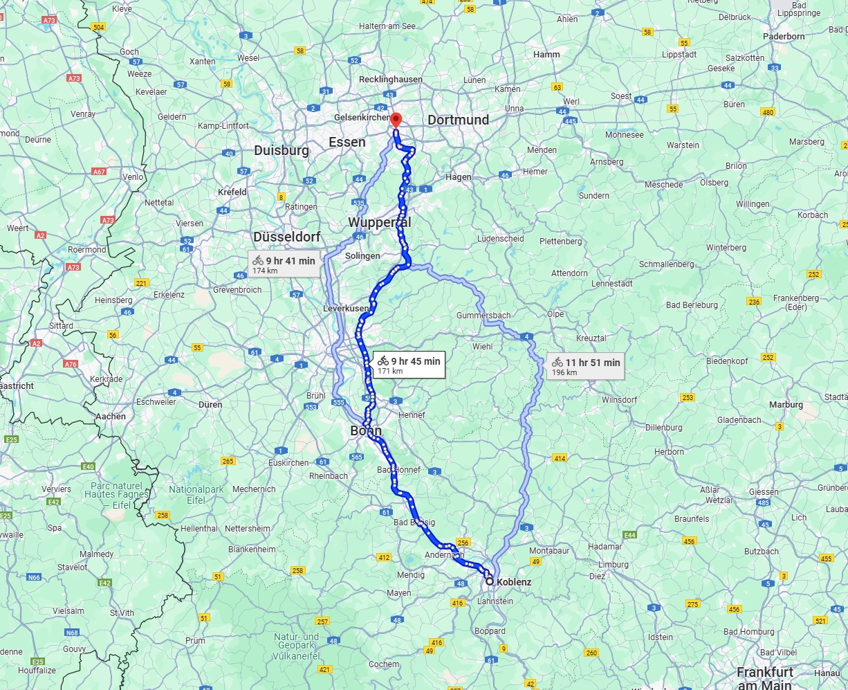 Anreise von Koblenz Zu Bochum Über 