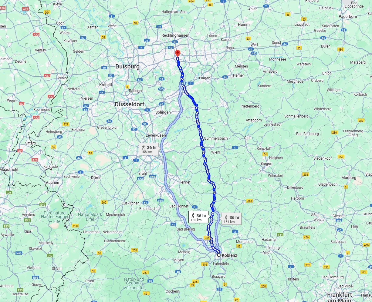 Anreise von Koblenz Zu Bochum Über 