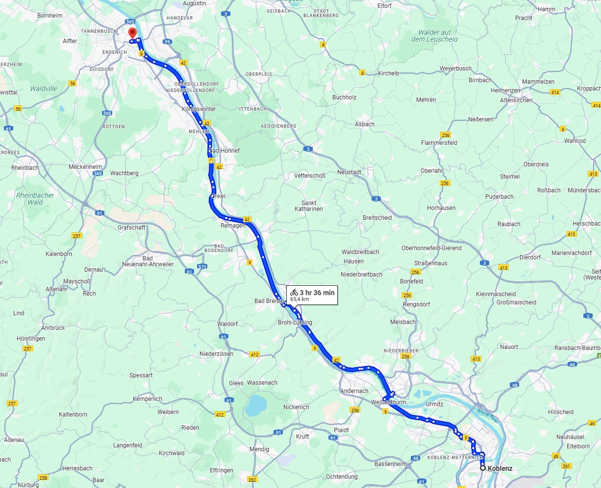 Anreise von Koblenz Zu Bonn Über 