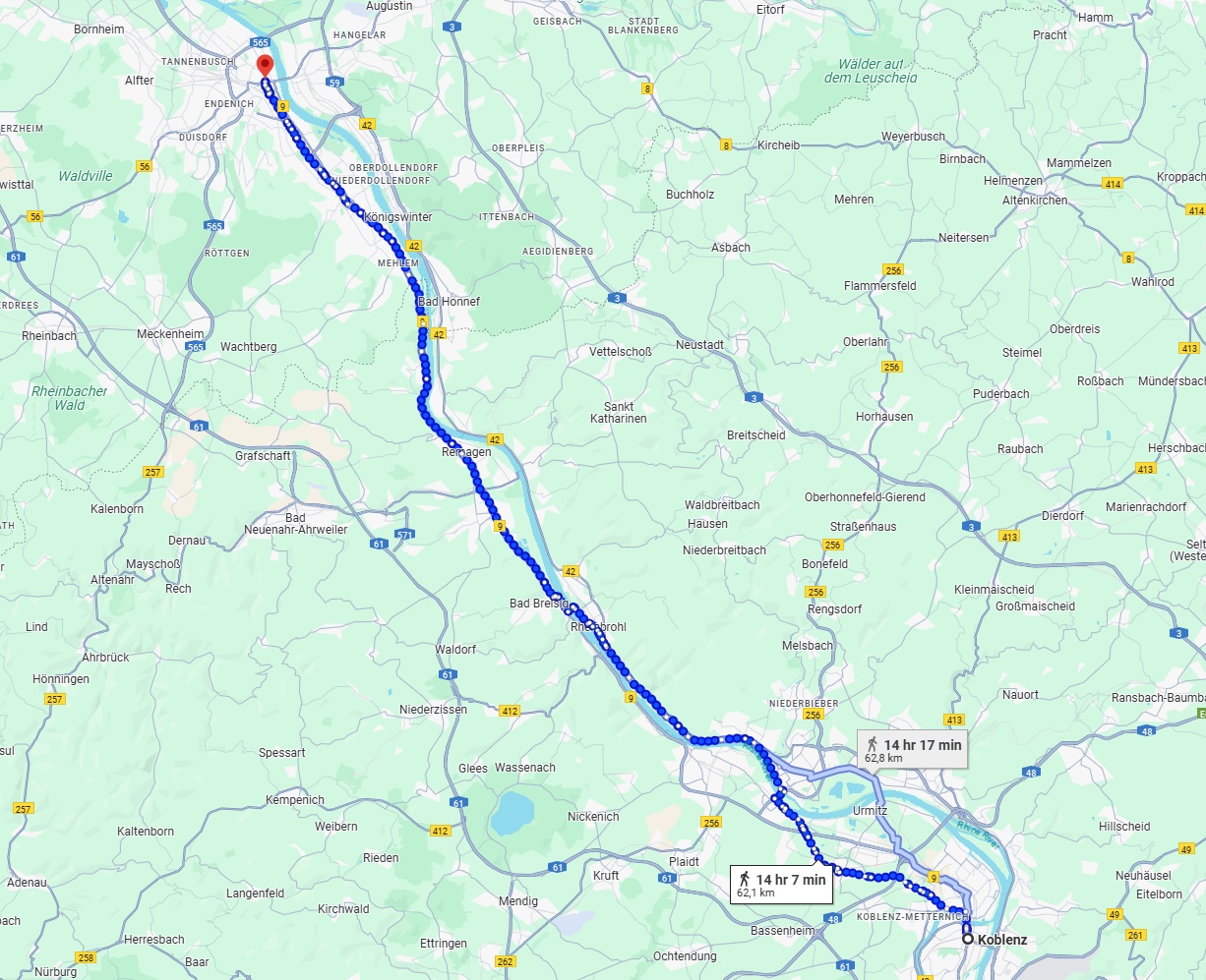Anreise von Koblenz Zu Bonn Über 