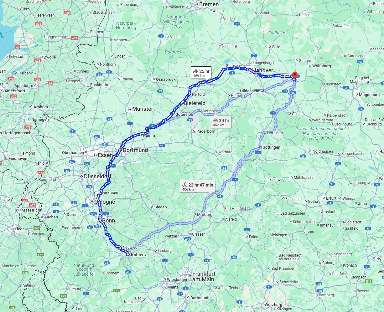 Anreise von Koblenz Zu Braunschweig Über 