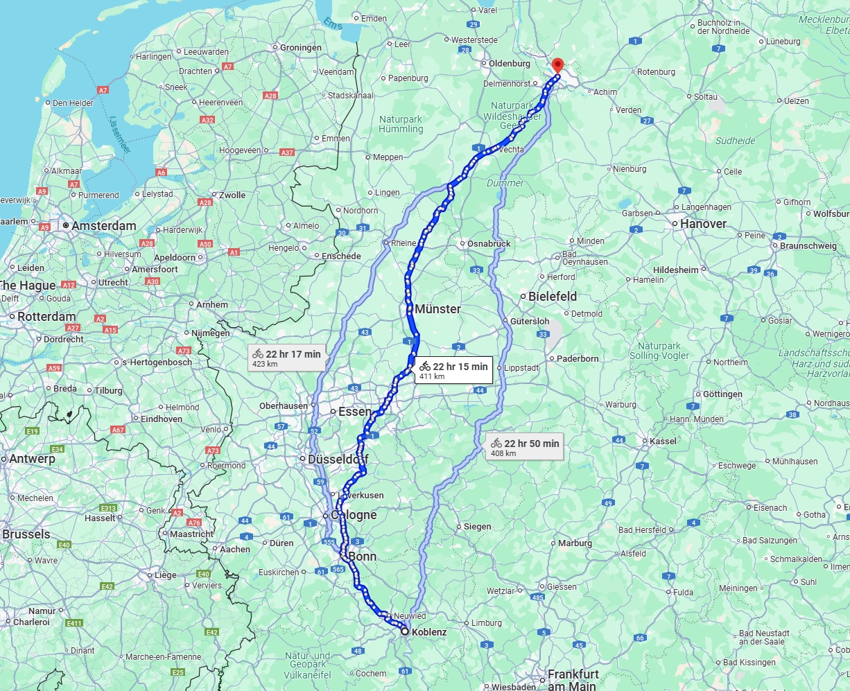 Anreise von Koblenz Zu Bremen Über 