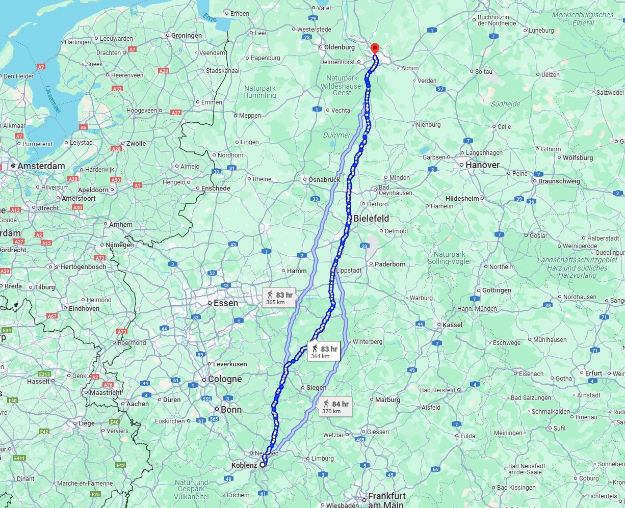 Anreise von Koblenz Zu Bremen Über 