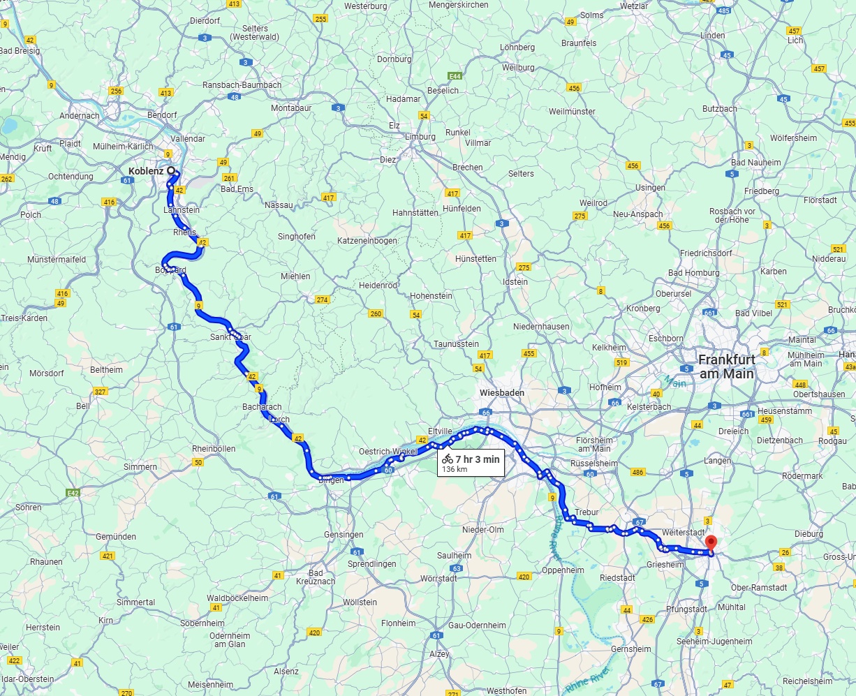Anreise von Koblenz Zu Darmstadt Über 