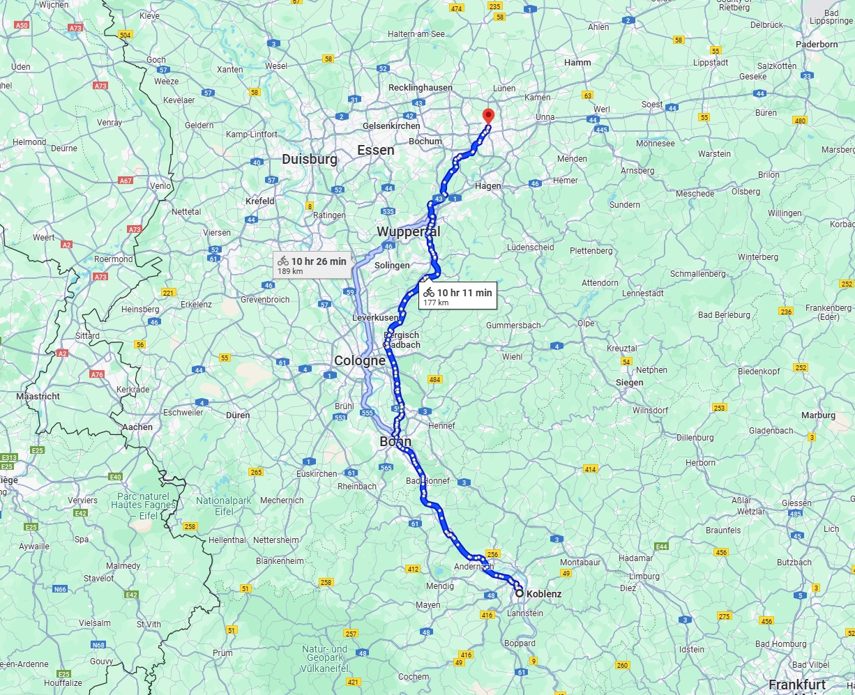 Anreise von Koblenz Zu Dortmund Über 