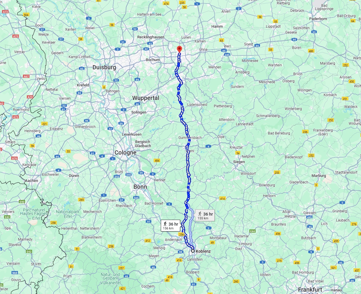 Anreise von Koblenz Zu Dortmund Über 