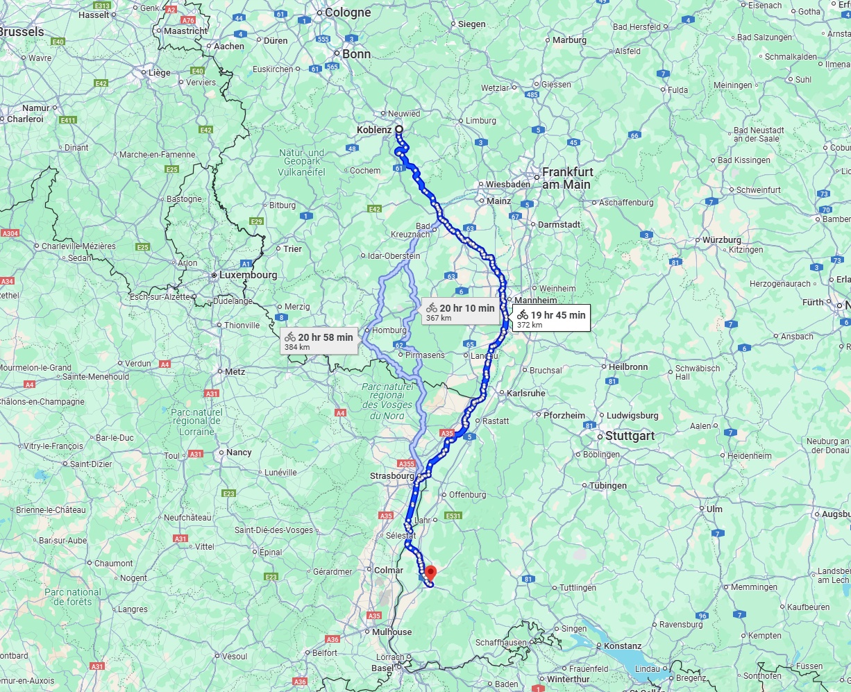 Anreise von Koblenz Zu Freiburg im Breisgau Über 