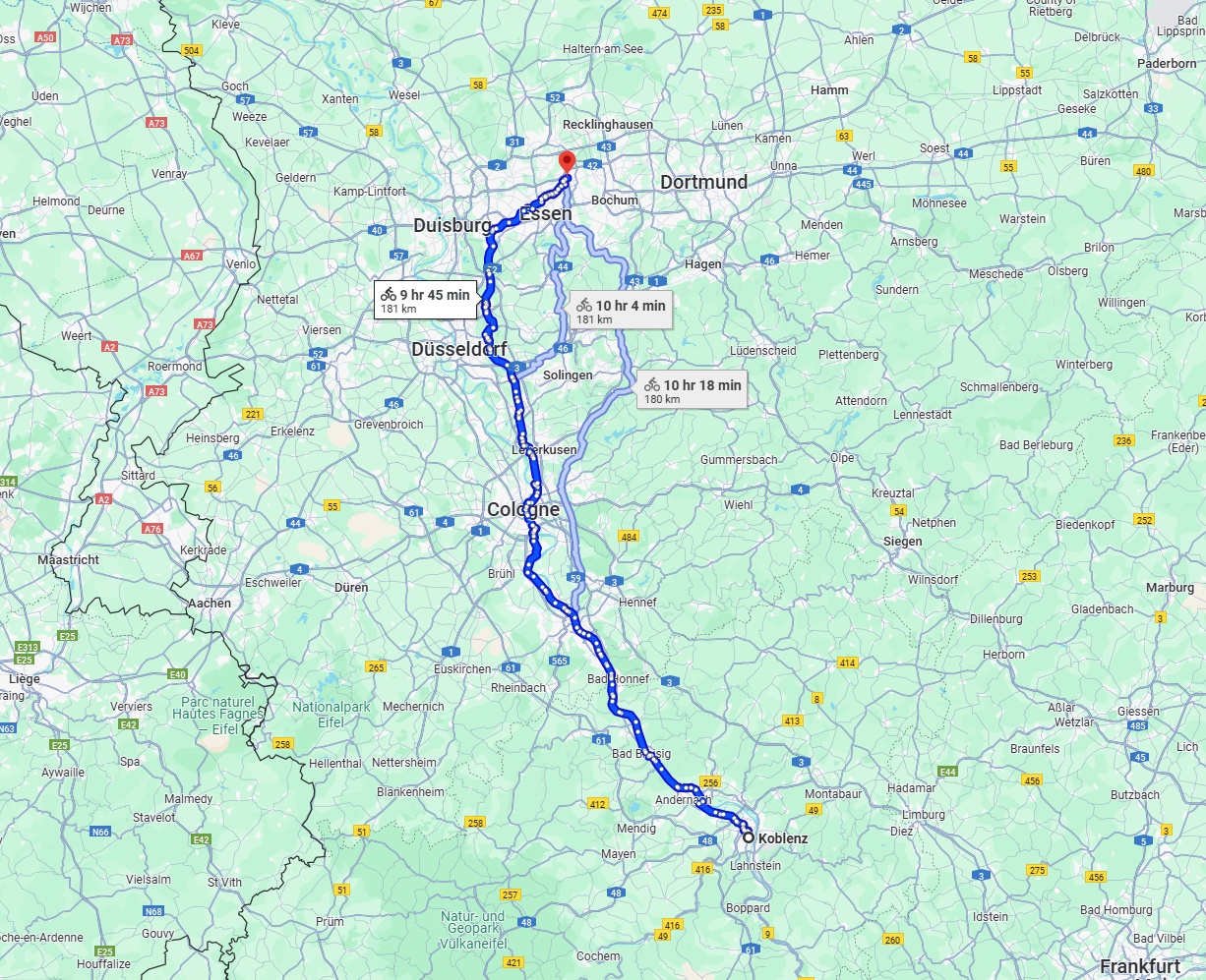 Anreise von Koblenz Zu Gelsenkirchen Über 