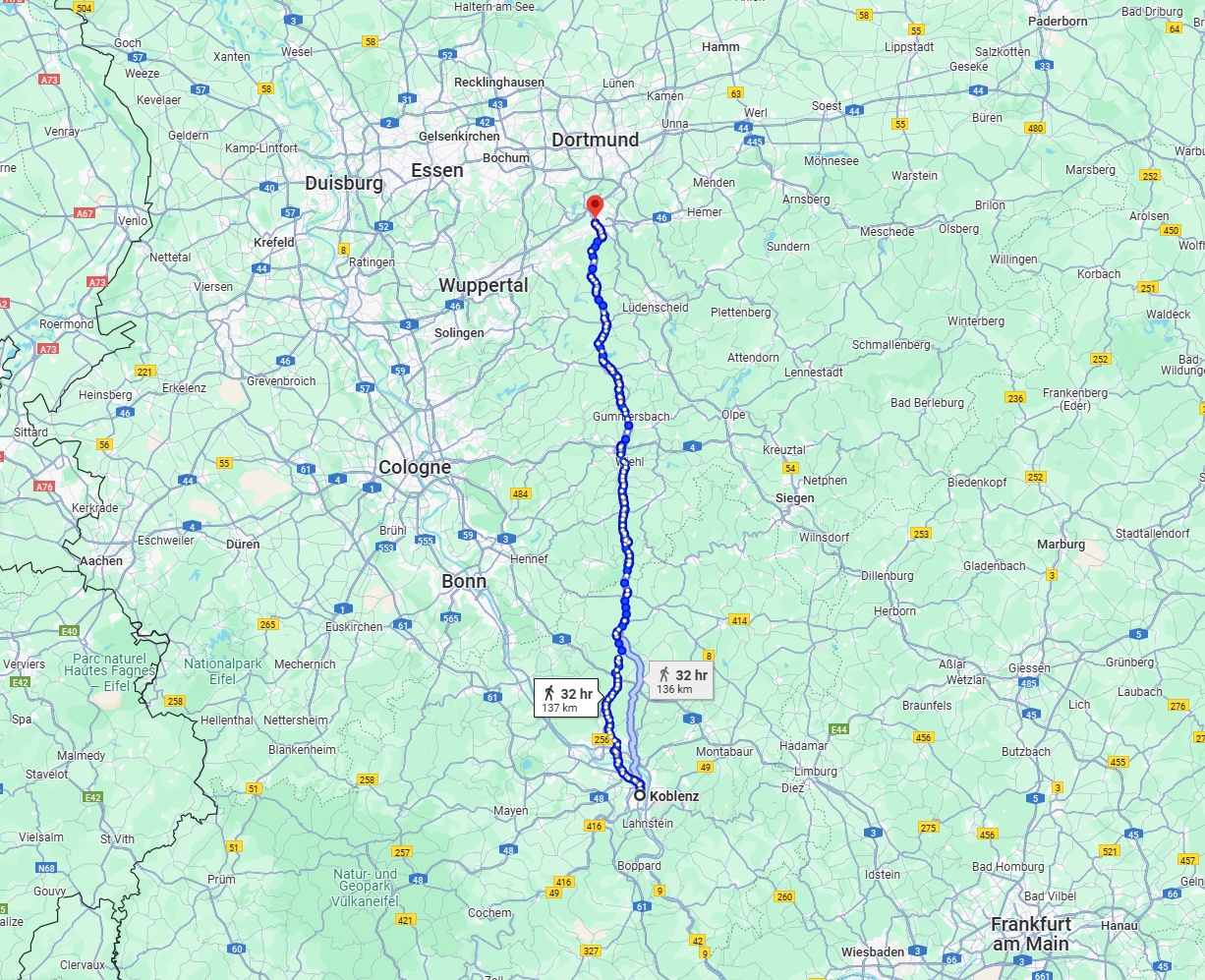 Anreise von Koblenz Zu Hagen Über 