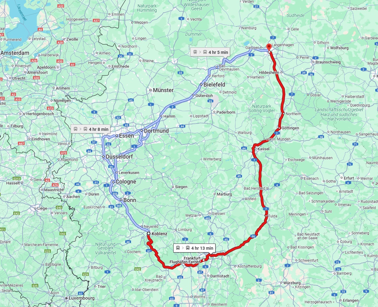 Anreise von Koblenz Zu Hannover Über 