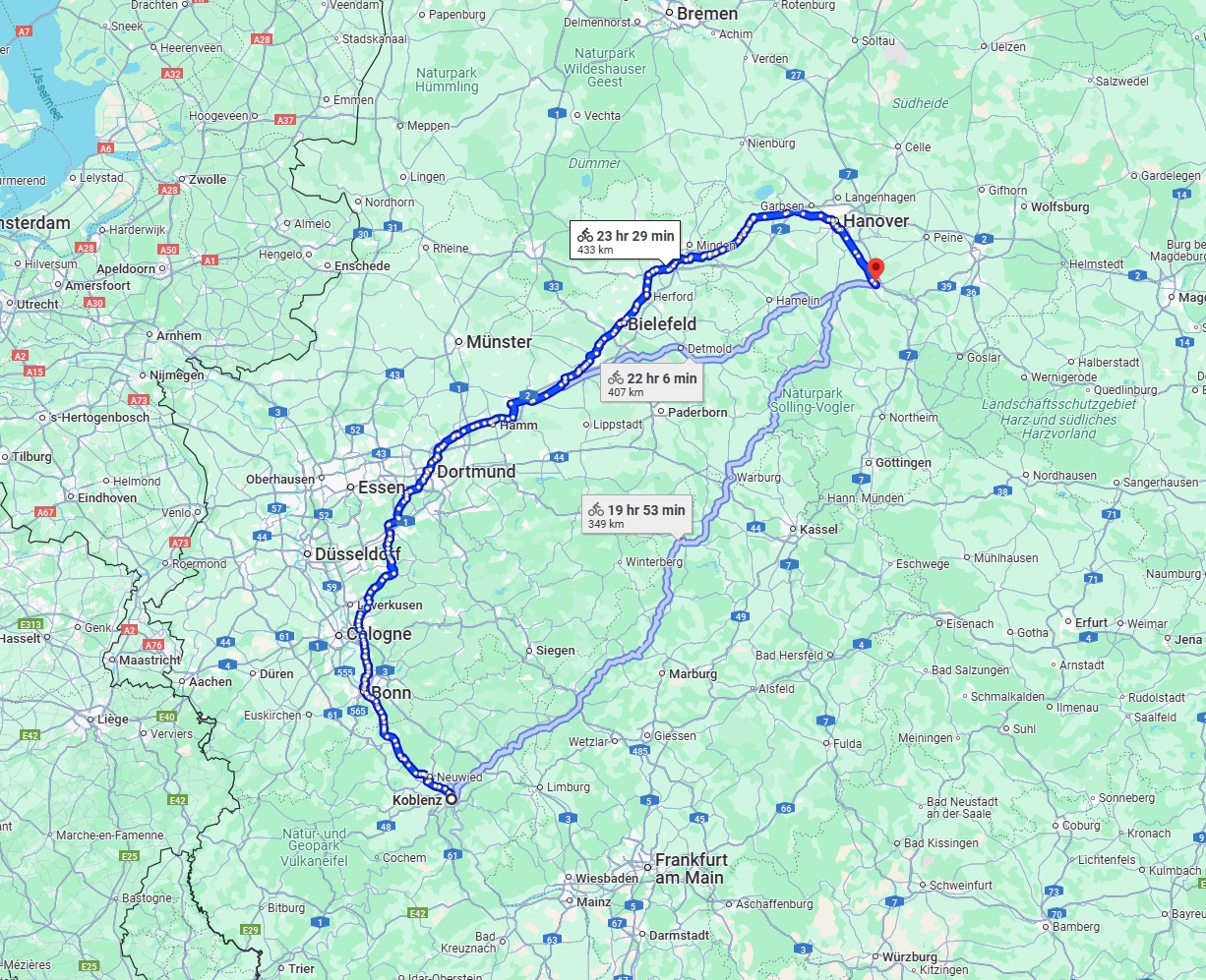 Anreise von Koblenz Zu Hildesheim Über 