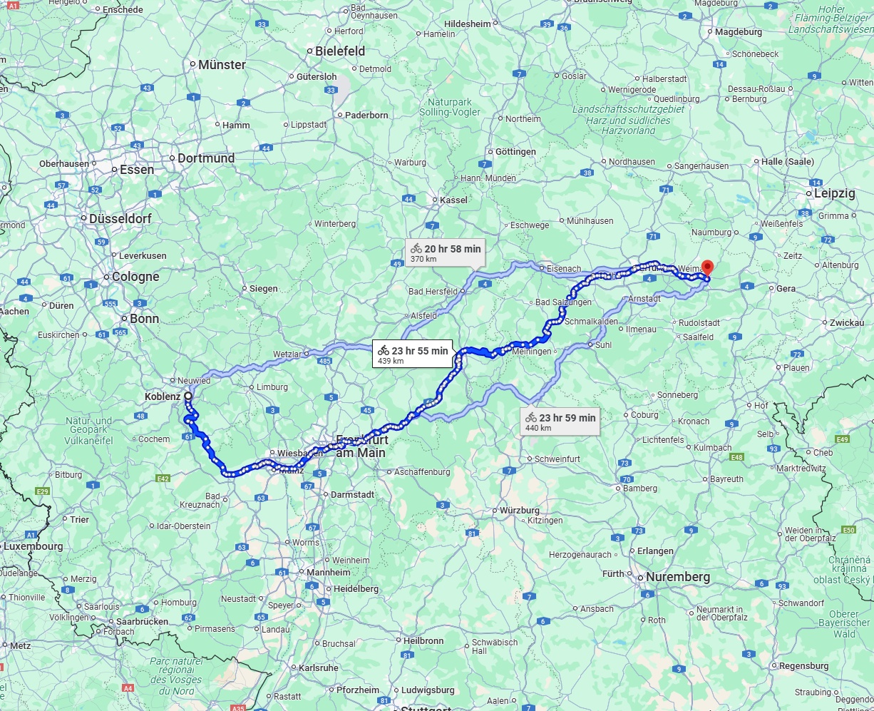 Anreise von Koblenz Zu Jena Über 